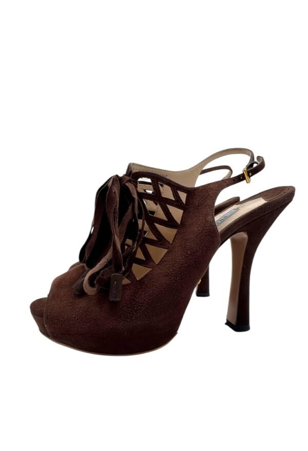 PRADA - PEEP TOE SLINGBACK